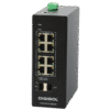 DIGISOL Managed Industrial Switch with 2 Gigabit SFP Ports and 8 Gigabit PoE Ports, PoE: 240W – DG-IS4510HPE
